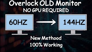 BOOST Refresh Rate of 60Hz Monitor for GAMING AMD Intel Nvidia [upl. by Eerdna]