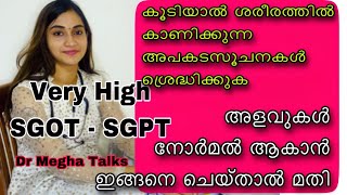 High SGOTSGPT Best solution Dr Megha Talks  ഉയർന്ന sgot sgpt അളവുകൾ നോർമൽ ആവാൻ ഇങ്ങനെ ചെയൂ [upl. by Nanah]