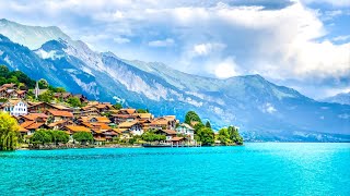 Oberried on Lake Brienz 🇨🇭 The Pearl of Switzerland Most beautiful Swiss village [upl. by Lilithe]