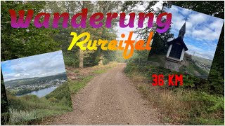 Wanderung in die Rureifel  36 KM  Training Mammutmarsch Dortmund 2024 [upl. by Pitzer]