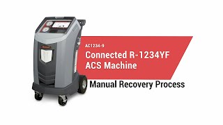 How to recover R1234yf using the AC12349 machine [upl. by Ierbua]