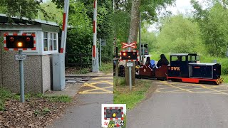 Echills Wood Railway Woods amp LayBy Miniature Level Crossings amp Trains Warwickshire [upl. by Sadinoel]