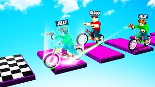 Roblox Bike Obby But I CHEAT [upl. by Alegre]