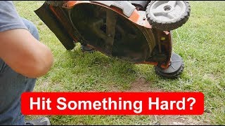 Husqvarna 725AWD Lawn Mower Hit Something Hard Will it Run Again [upl. by Marcin]