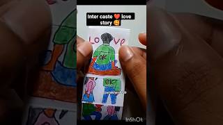 Inter caste love story 😯❤️😢 drawing storyart lovestory artskiran19120 sad 😢shortsfeed [upl. by Lily701]