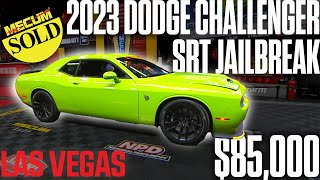 SOLD for 85000 2023 Dodge Challenger SRT Jailbreak  Mecum Las Vegas 2023 [upl. by Faxon]