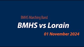 BMHS BereaMidpark High School Titan Marching Band at Lorain vs Lorain Nov 1 2024 [upl. by Acinor]