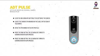 ADT Pulse DBC835 HD DoorBell Camera  Features Installation and Setup [upl. by Otreblide]