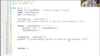 Strukturerad Programmering med C  10 Pekare [upl. by Antonina]