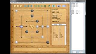 Brillant Mill nine mens morris program  Brillant Mill Computer vs Computer game [upl. by Filemon282]