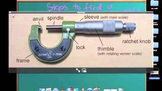 Measuring Devices Lect 3  How to use a Micrometer screw gauge [upl. by Myrta355]