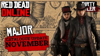 Red Dead Online Catalogue Update Male amp Female November RDR2 2023 [upl. by Ytissac]