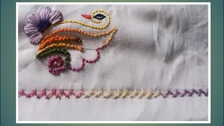 Nazar on art is liveembroidery border of handkerchiefs [upl. by Attenrad]