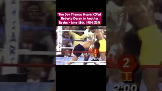 Unforgettable KO Moment Thomas Hearns Brutally KOs Roberto Duran 🔥🔥 [upl. by Ahseina950]