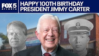 Jimmy Carter spends 100th birthday at home with family  FOX 5 News [upl. by Anstice820]