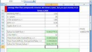 Highline Excel Class 48 Interest Rates 6 Examples [upl. by Enomed259]