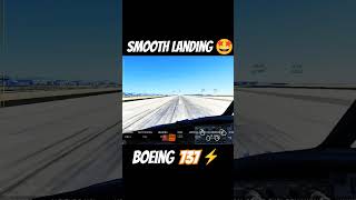 Pilot Pov Boeing 737 landing 🔥🤩  aviation airbus plane shorts viralvideo fyp fypシ゚viral [upl. by Bondie]