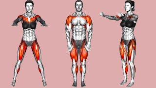 Standing Exercises No Equipment  Standing workout [upl. by Thurlow]