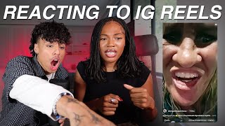 REACTING TO IG REELS FT LARRAY [upl. by Aeniah640]