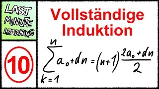 Vollständige Induktion  Aufgabe 10  Allgemeine Arithmetische Reihe [upl. by Adolpho618]