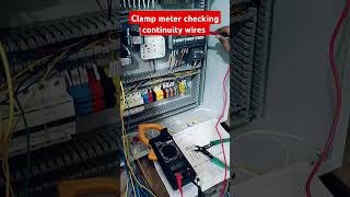 clamping meter wiring check continuity viralvideo shortsvideo industrialautomation plc [upl. by Naryk815]