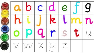 How to Write small letters Alphabet  Writing ABC Alphabet  Lowercase  abcd [upl. by Sewel]