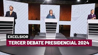 Tercer debate presidencial 2024  Programa completo [upl. by Lahtnero]