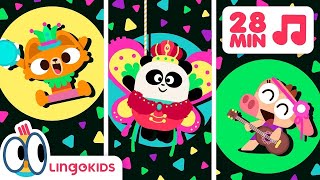 CARNIVAL SONG 🎭🎶  More Party Songs for Kids  Lingokids [upl. by Kaliski]