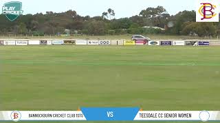 Bannockburn Cricket Club 1sts v Teesdale CC Senior Women [upl. by Aramanta]