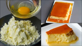 I Combined Egg With Milk Powder amp Make This Creamy amp Delicious Pudding Dessert  Powder Milk Pudding [upl. by Dajma]