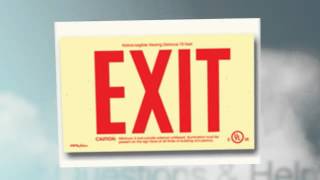 tritium powered exit signs [upl. by Airdnahc]