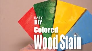 How to make DIY Colored Wood Stain [upl. by Ettevi]