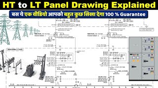 How to Read HT Substation to Motor Starter Panel Single Line Diagram ElectricalTechnician [upl. by Crosley]