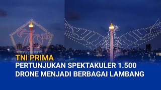 Pertunjukan Spektakuler 1500 Drone Menjadi Berbagai Lambang Kebanggaan [upl. by Nnep]