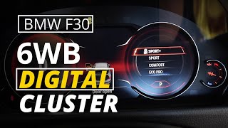 6WB Digital Cluster from BimmerTech  Multifunctional Instrument Panel installation in a BMW F30 [upl. by Dlorag841]