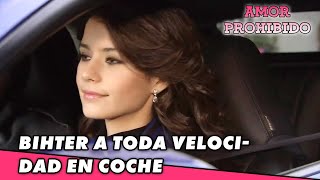 Amor Prohibido Español  Bihter a toda velocidad en coche  Sección 14 [upl. by Ennovehc]