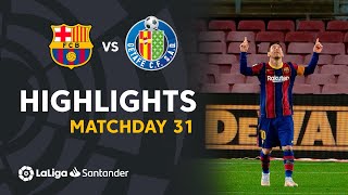 Highlights FC Barcelona vs Getafe CF 52 [upl. by Tingley]