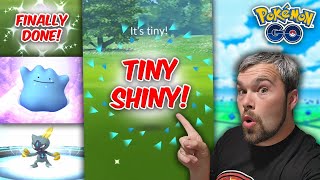 This Shiny was Tough to Finally get My newest Tiny Shiny Pokémon GO Adamant Time Event [upl. by Isewk824]