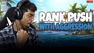 RANK PUSH WITH FULL AGGRESSION  BGMI  bgmi live [upl. by Allred]