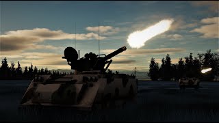 M163 VADS  20mm Vulcan Gun Vs A10A Warthog  DCS World [upl. by Esirec85]