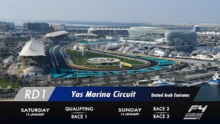 2024 Formula 4 UAE Championship Round 1 Race 1 [upl. by Vedetta]