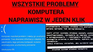 Napraw WSZYSTKIE PROBLEMY z uruchamianiem i pracą Windowsa  NIEBIESKI CZARNY ekran lub inne BŁĘDY [upl. by Jennie]