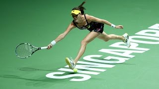 Agnieszka Radwanska vs Petra Kvitova  2014 WTA Finals Highlights [upl. by Adnaluoy]