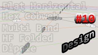 Flat Horizontal Hex Cobweb Multi Band HF Folded Dipole  Design 10  G7UIV [upl. by Nobel]