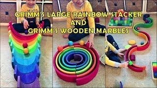 Grimms Wooden Toys Marble Race [upl. by Isma]