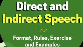 Direct and indirect speech  english grammar direct and indirect speech english grammar [upl. by Ecinehs]