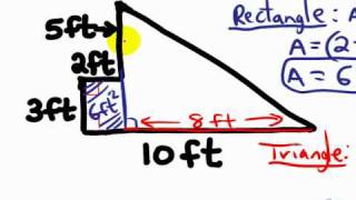 Area of a Composite Figure CCSSMathContent6GA1 [upl. by Sherr]