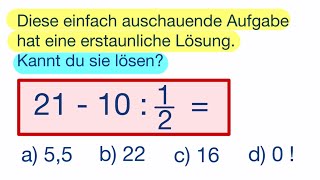 Diese einfach ausschauende Aufgabe hat eine erstaunliche Lösung Kannst du sie lösen [upl. by Araec]