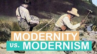 The Difference between Modernity amp Modernism  Art Terms  LittleArtTalks [upl. by Ilrahs]