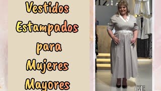 Vestidos Estampados para Mujeres Mayores [upl. by Jayne2]